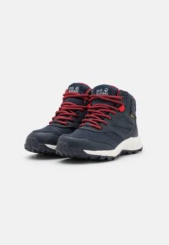 Jack Wolfskin Woodland Texapore Mid Unisex - Outdoorschoenen - Night Blue/Red -kinderkledingwinkel 091d34b5d78c4296892ff9da4f0088cd