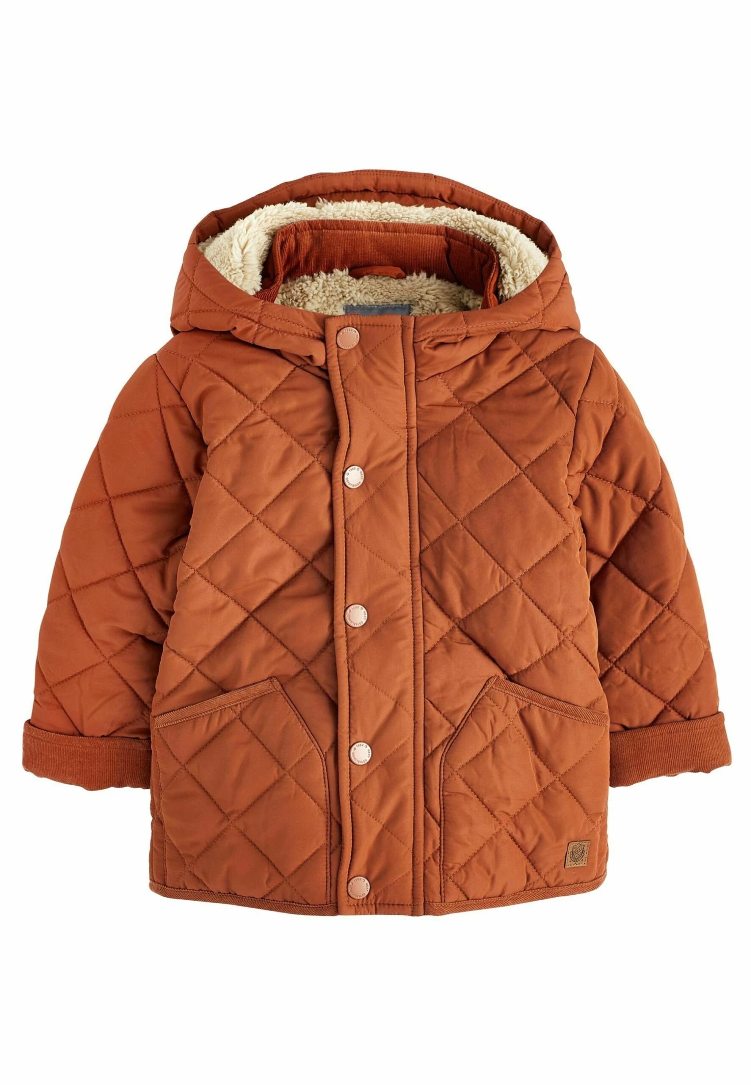 Next Quilted Borg Lined Standard - Winterjas - Rust Brown 5 Next Quilted Borg Lined Standard - Winterjas - Rust Brown - Afbeelding 3