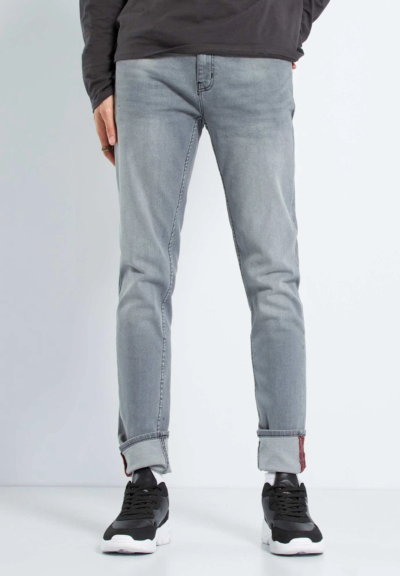 Slim Fit Jeans - Mid Grey 4 Slim Fit Jeans - Mid Grey - Afbeelding 2