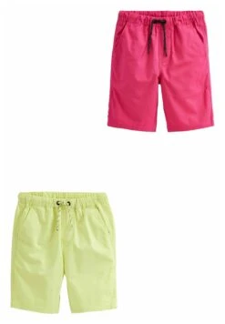 Next 2 Pack Pull-On- Shorts - Pink/Yellow