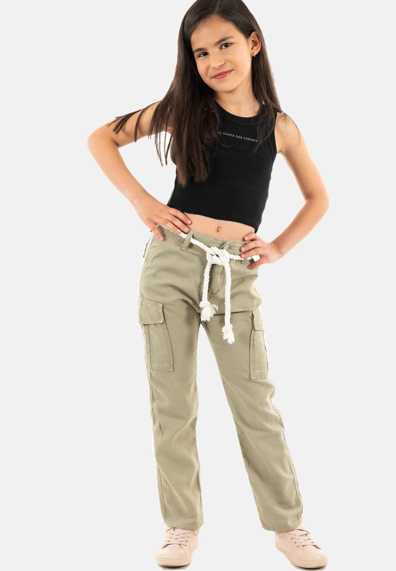 LE TEMPS DES CERISES Cargobroek - Vert 3 LE TEMPS DES CERISES Cargobroek - Vert