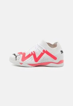 Puma Future Match It Mid Jr Unisex - Zaalvoetbalschoenen - White/Black/Fire Orchid