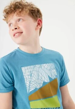 Garcia T-Shirt Print - Mineral Blue