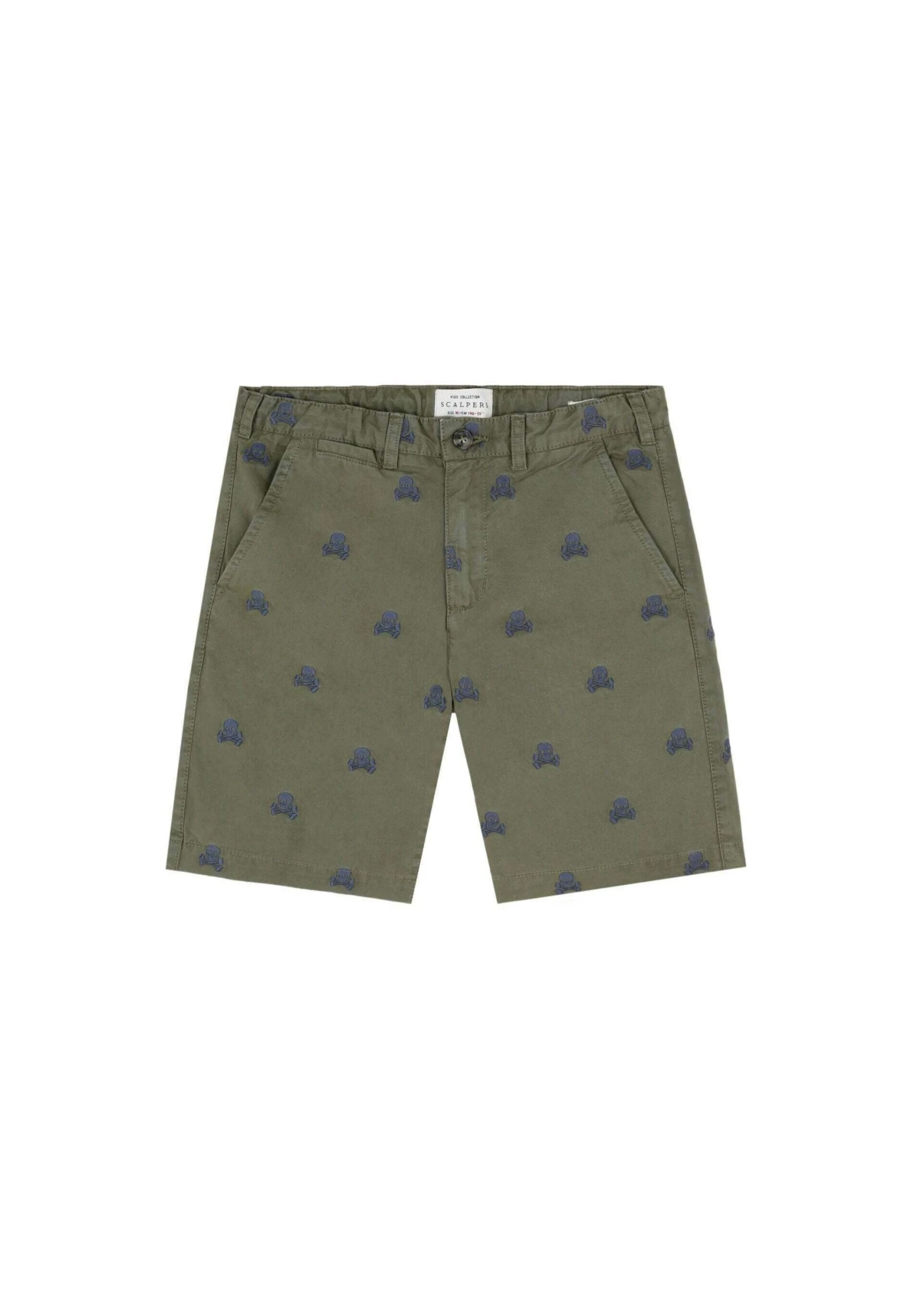 Scalpers Bermuda With All-Over Skull Print - Shorts - Khaki 8 Scalpers Bermuda With All-Over Skull Print - Shorts - Khaki - Afbeelding 6