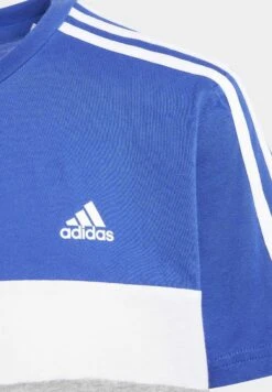 Adidas Sportswear Tiberio 3-Colorblock - T-Shirt Print - Semi Lucid Blue /Medium Grey Heather/White -kinderkledingwinkel 3cb4c2705ff84fdb9d27da6f99d504e3