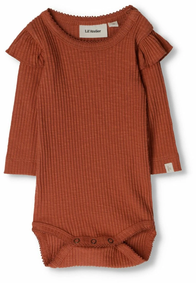 Lil Atelier Nbfraja Ls Slim - Body - Brique 3 Lil Atelier Nbfraja Ls Slim - Body - Brique