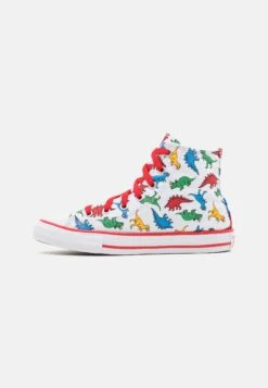 Converse Chuck Taylor All Star Dinosaurs Unisex - Sneakers Hoog - White/Enamel Red/Totally Blue