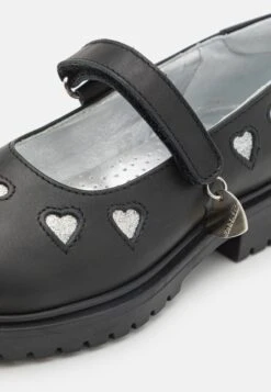Monnalisa Con Cuori Glitt- Ballerina'S Met Enkelbandjes - Nero -kinderkledingwinkel 59c4db41d2574f76a8fe8677ead1bdfd