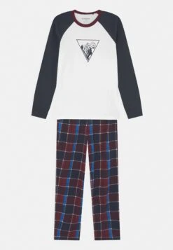 Schiesser Schlafanzug Lang - Pyjama - Off-White