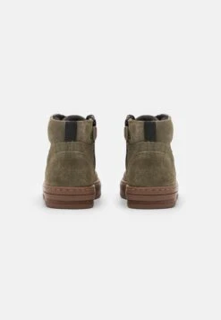 Friboo Leather - Veterboots - Khaki -kinderkledingwinkel 5bdc384de9404967ae91ca50f55fc7cd