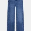 Kogjuicy Wide Leg Dest- Straight Leg Jeans - Medium Blue Denim