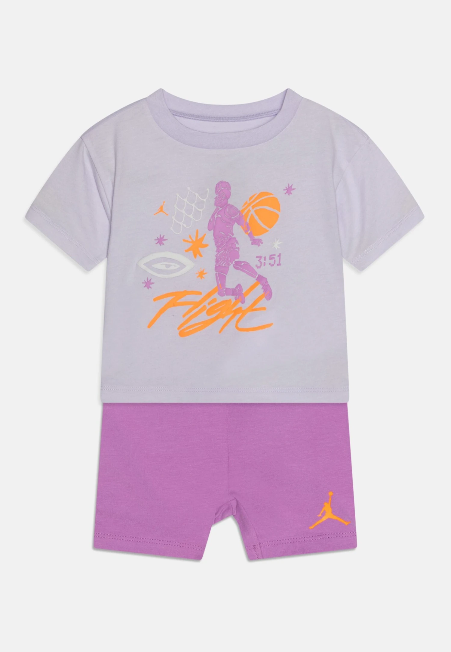Jordan Mini Me Flight Bike Short Set - T-Shirt Print - Rush Fuchsia 3 Jordan Mini Me Flight Bike Short Set - T-Shirt Print - Rush Fuchsia