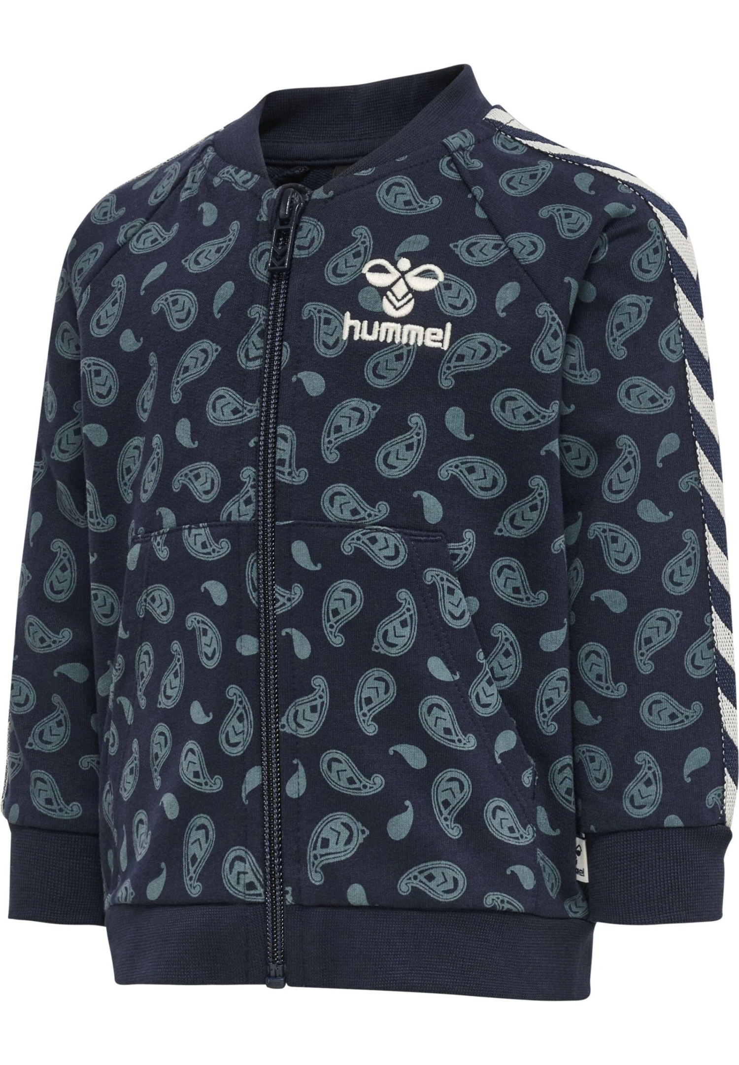 Hummel Hmlpaisley Zip Jacket - Sweater Met Rits - Black Iris 6 Hummel Hmlpaisley Zip Jacket - Sweater Met Rits - Black Iris - Afbeelding 4