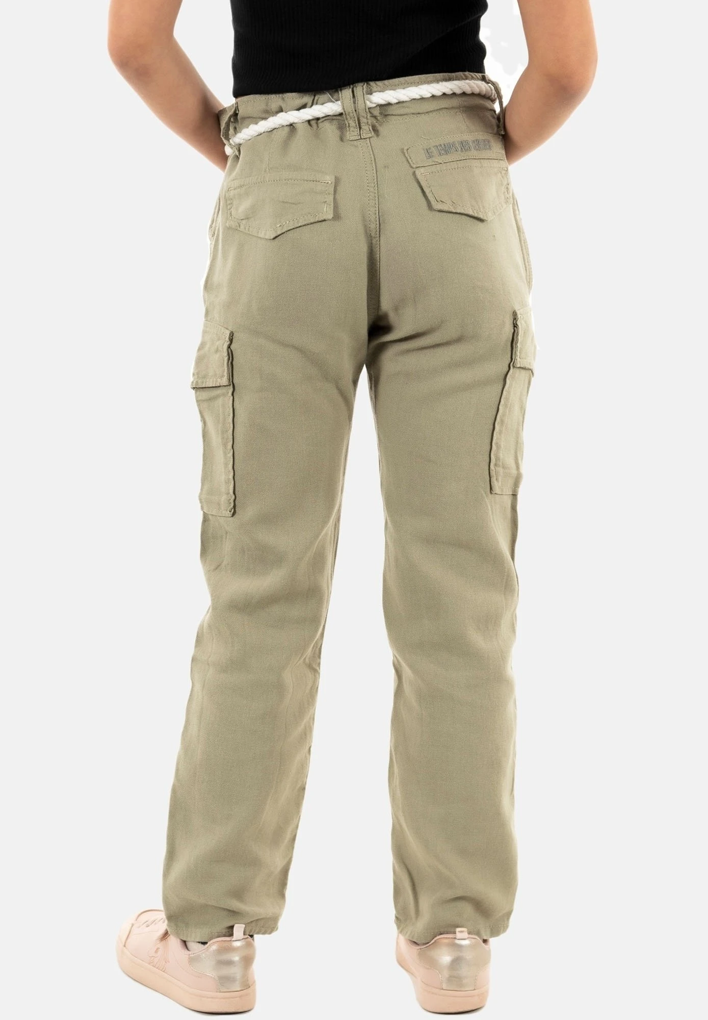 LE TEMPS DES CERISES Cargobroek - Vert 4 LE TEMPS DES CERISES Cargobroek - Vert - Afbeelding 2