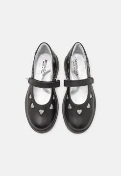 Monnalisa Con Cuori Glitt- Ballerina'S Met Enkelbandjes - Nero -kinderkledingwinkel 652f765c4acd4b2a93c8bad5a364e453