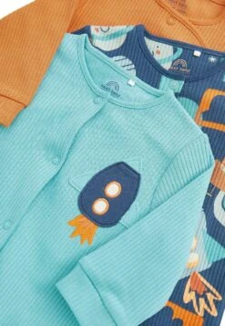 Next 3 Pack - Kruippakje - Orange Blue Space Print -kinderkledingwinkel 7645ba8f4aaa46bd8c0306d805504406