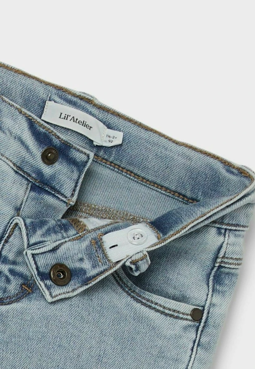 Lil Atelier Straight Leg Jeans - Medium Blue Denim 5 Lil Atelier Straight Leg Jeans - Medium Blue Denim - Afbeelding 3