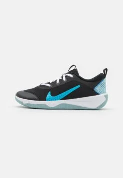 Nike Performance Omni Multi Court Unisex - Hardloopschoenen Neutraal - Black/Blue Lightning/Ocean Bliss/Racer Blue/Laser Orange/White