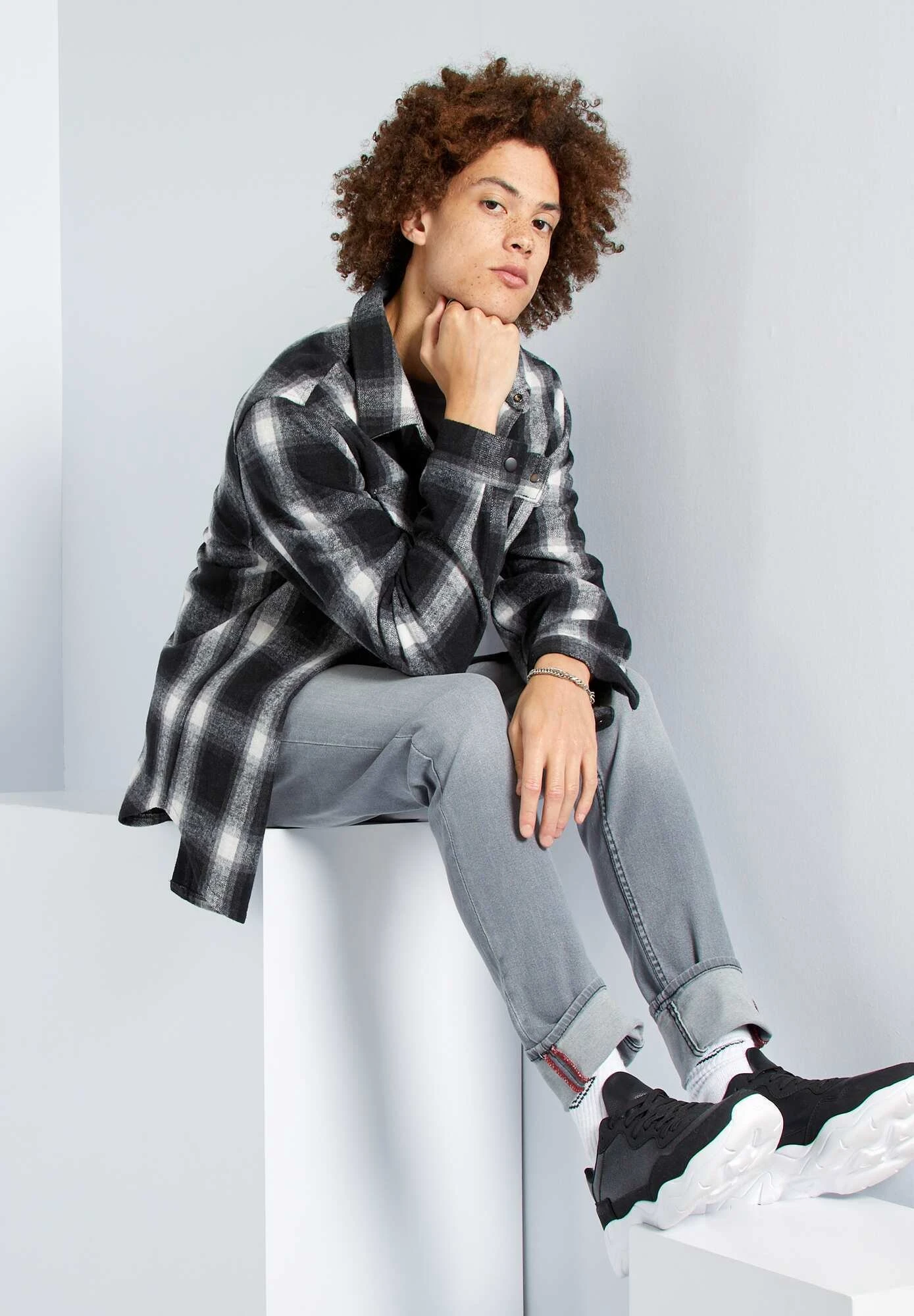 Slim Fit Jeans - Mid Grey 11 Slim Fit Jeans - Mid Grey - Afbeelding 9