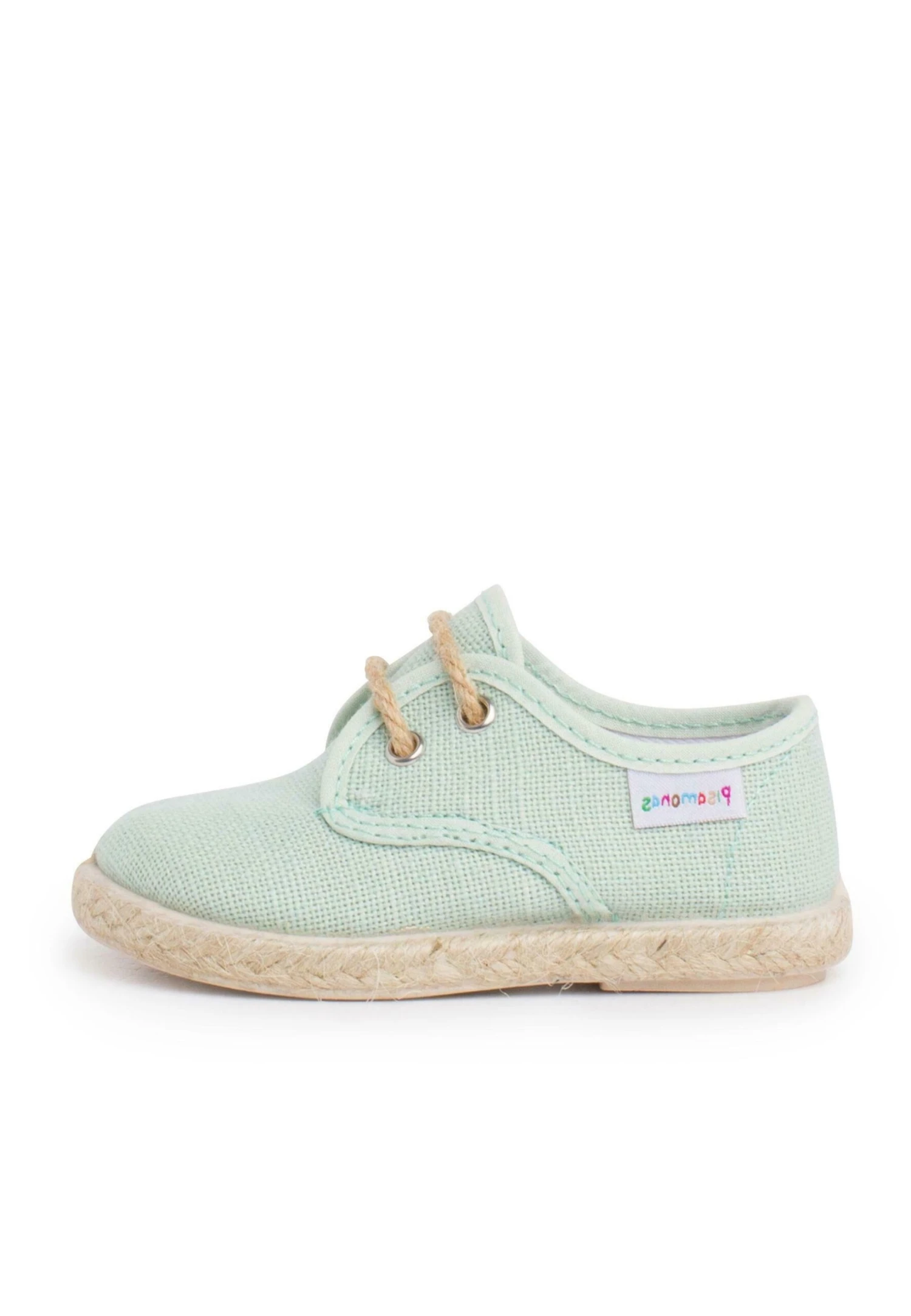 Lino Cordones Y Base Yute - Babyschoenen - Verde Agua 3 Lino Cordones Y Base Yute - Babyschoenen - Verde Agua