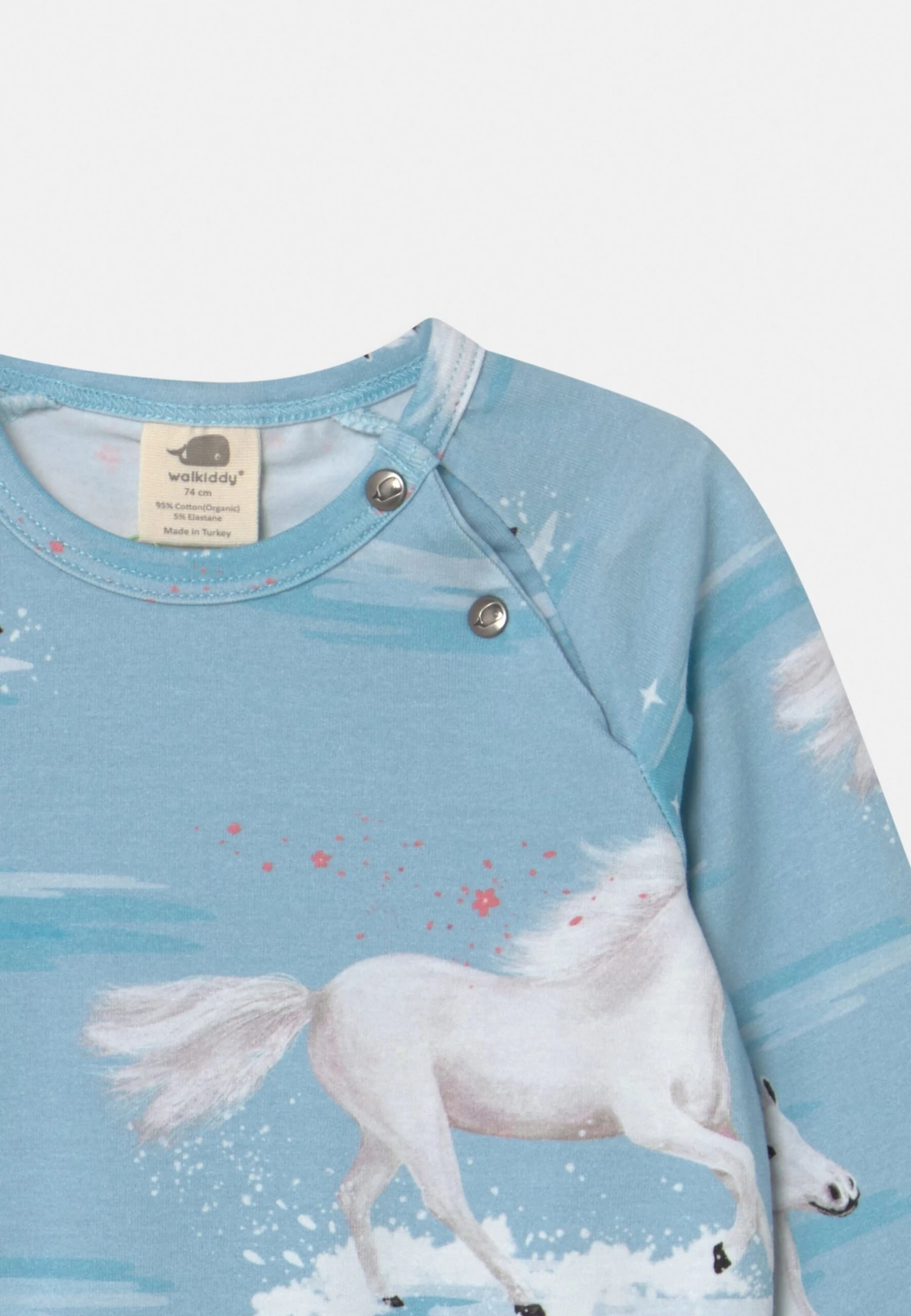 Walkiddy Horses Unisex - Pyjama - White 5 Walkiddy Horses Unisex - Pyjama - White - Afbeelding 3