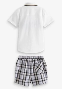 Next And Set - Shorts - White Check Spliced -kinderkledingwinkel aa724638b7b0466b8e3e6e0eb4d5baa8