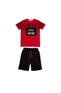 LELA Regular Fit Shorts And T-Shirt - Shorts - Red 13 LELA Regular Fit Shorts And T-Shirt - Shorts - Red -kinderkledingwinkel af060e774c74403e84f15e0518b97f3e