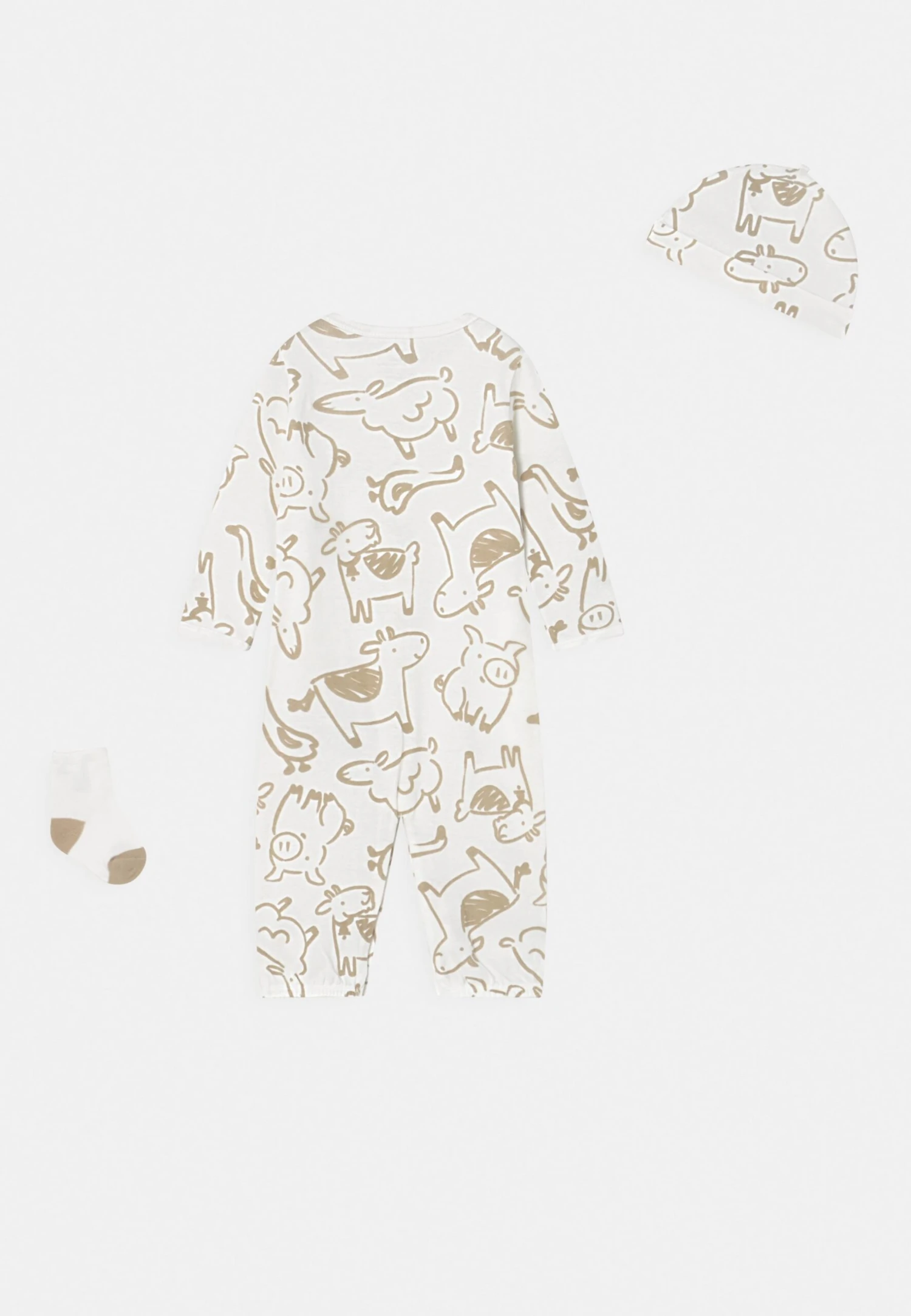 Carter's™ Converter Gowns Unisex Set - Pyjama - Off-White 4 Carter's™ Converter Gowns Unisex Set - Pyjama - Off-White - Afbeelding 2