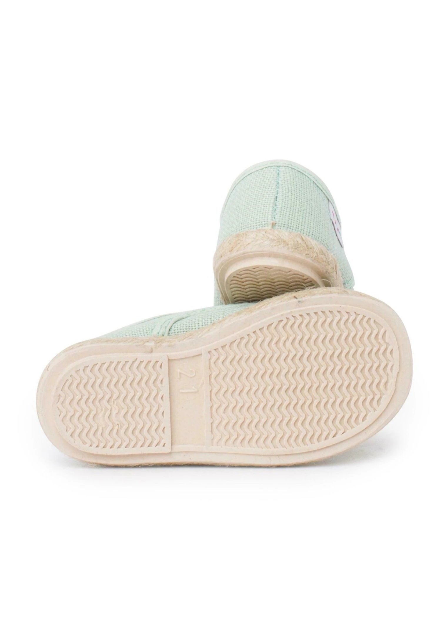 Lino Cordones Y Base Yute - Babyschoenen - Verde Agua 6 Lino Cordones Y Base Yute - Babyschoenen - Verde Agua - Afbeelding 4