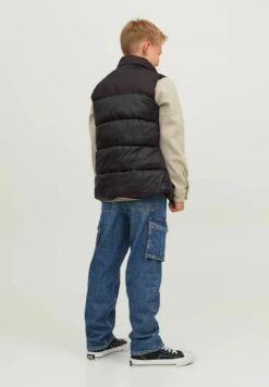 Jack & Jones Junior Bodywarmer - Black -kinderkledingwinkel bb57b984b1104640b915cc11d33a96a4