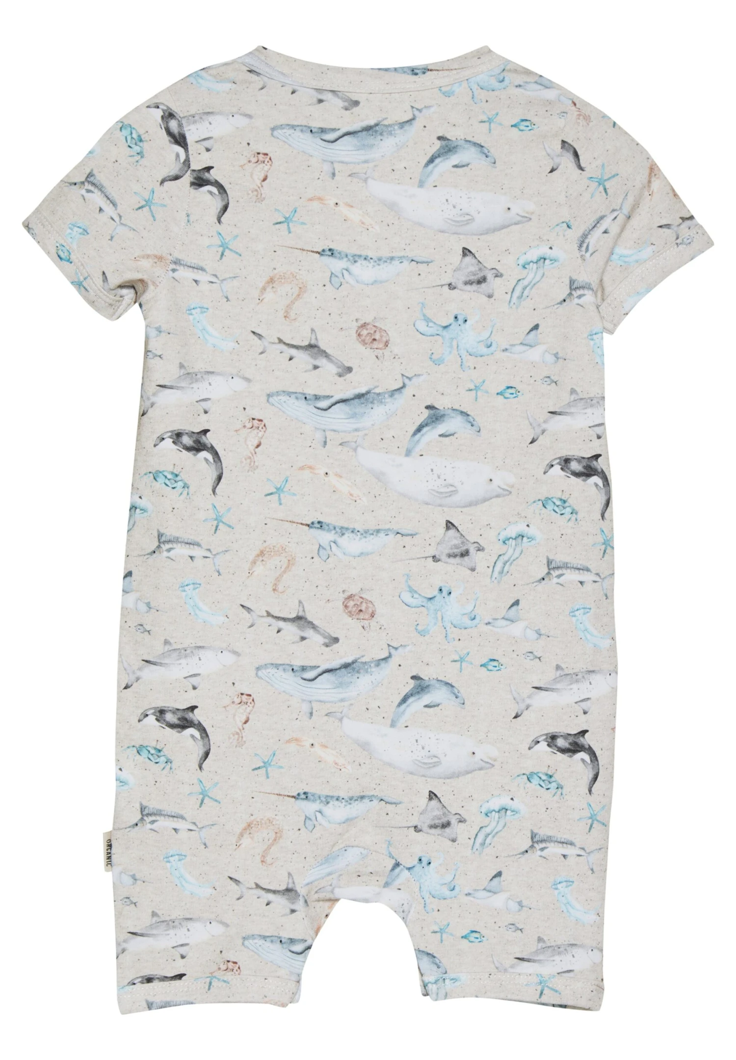 Minymo Ss Aop - Jumpsuit - Sand/Melange 4 Minymo Ss Aop - Jumpsuit - Sand/Melange - Afbeelding 2