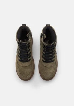 Friboo Leather - Veterboots - Khaki -kinderkledingwinkel ceaaa599a05f4869abd8451200e3b9c4