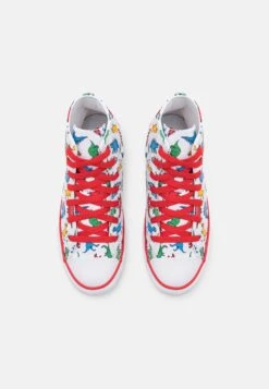 Converse Chuck Taylor All Star Dinosaurs Unisex - Sneakers Hoog - White/Enamel Red/Totally Blue -kinderkledingwinkel de85d417d7e14ffdbd8c2695bd1fbce9