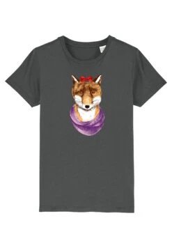 Füchsin - T-Shirt Print - Anthracite