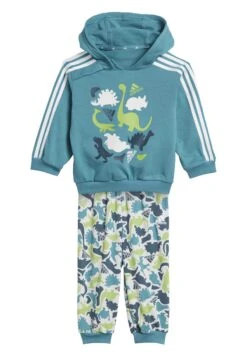 Adidas Sportswear Dino Camo Allover Print French Set - Trainingspak - Arctic/Fusion/White
