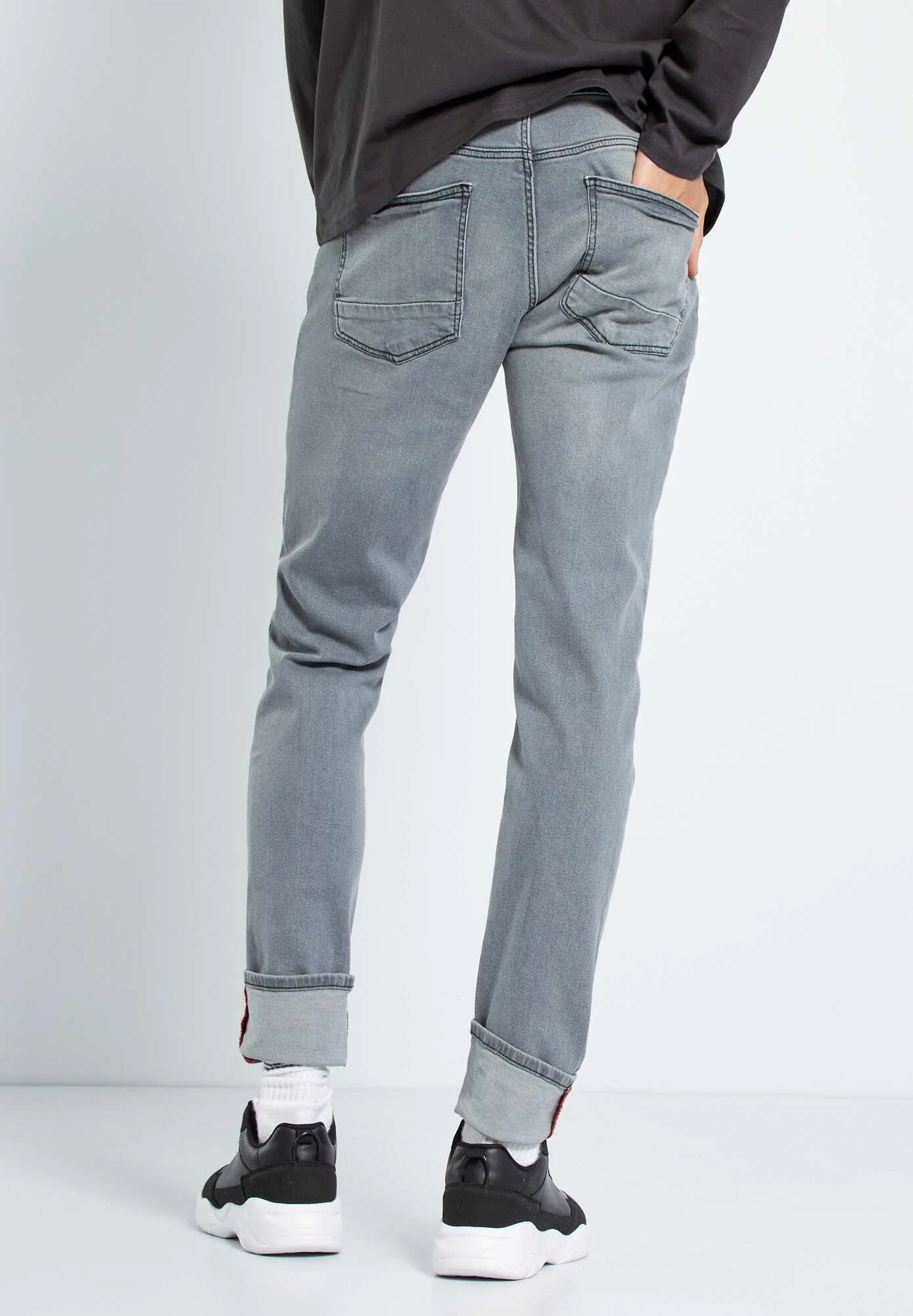 Slim Fit Jeans - Mid Grey 5 Slim Fit Jeans - Mid Grey - Afbeelding 3